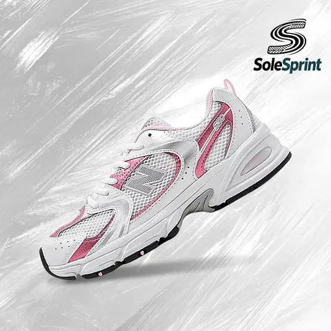 New Balance 530 Pink Sugar (GS) GR530RK Unisex Round Mesh Lace-Up Lifestyle Sneakers - Vintage Retro, Spring-Summer Inspired, Shock-Absorbing Comfort, Gym-Streetwear Casual, Shoes for Women