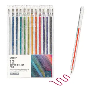 Grabie Glitter Gel Ink Pen Set Of 12, coloring, TikTokShopBlackFriday