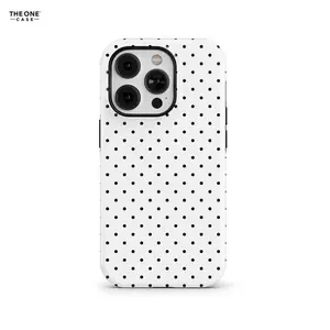 Black and White Polka Dots Phone Case for iPhone
