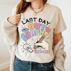 Last Day Autographs Shirt, School's Out Summer Vacation Tee, Happy Last Day Of School Shirt, Summer Break Shirt, School Shirt For Student