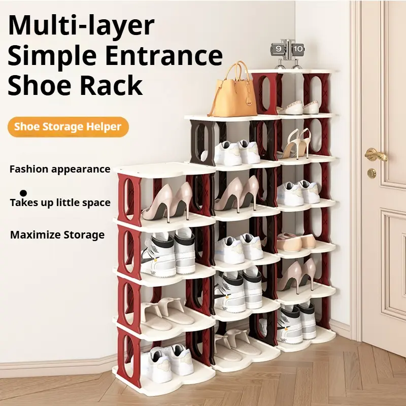 6/9-layer New O-type vertical detachable shoe storage rack 1 modern shoe rack shoe cabinet gift storage rack home storage rack home storage supplies Footwear Organization shoe rack organizer entryway storage