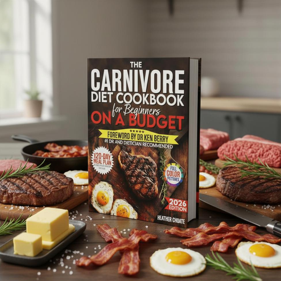 The Carnivore Cookbook for Beginners on a Budget: A Beginner-Friendly Guide to 120 Days of Simple Meal Planning, Smart Grocery Shopping & Affordable Meat-Based Recipes ($7/Day Blueprint + Bonuses) Paperback The Carnivore Cookbook for Beginners on a Budget: A Beginner-Friendly Guide to 120 Days of Simple Meal Planning, Smart Grocery Shopping & Affordable Meat-Based Recipes ($7/Day Blueprint + Bonuses) Paperback