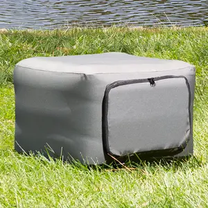 Pittman Outdoors Inflatable Ottoman – Beach, Camping, Dorm Room or Sporting Events - Portable Air Ottoman