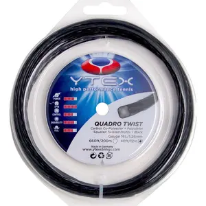 YTEX Quadro Twist 40ft set - tennis string co-polyester