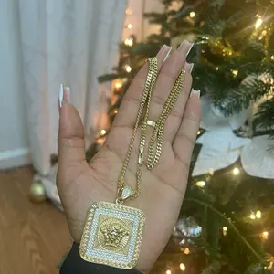 14k Gold Bonded Pendant Necklace and bracelet