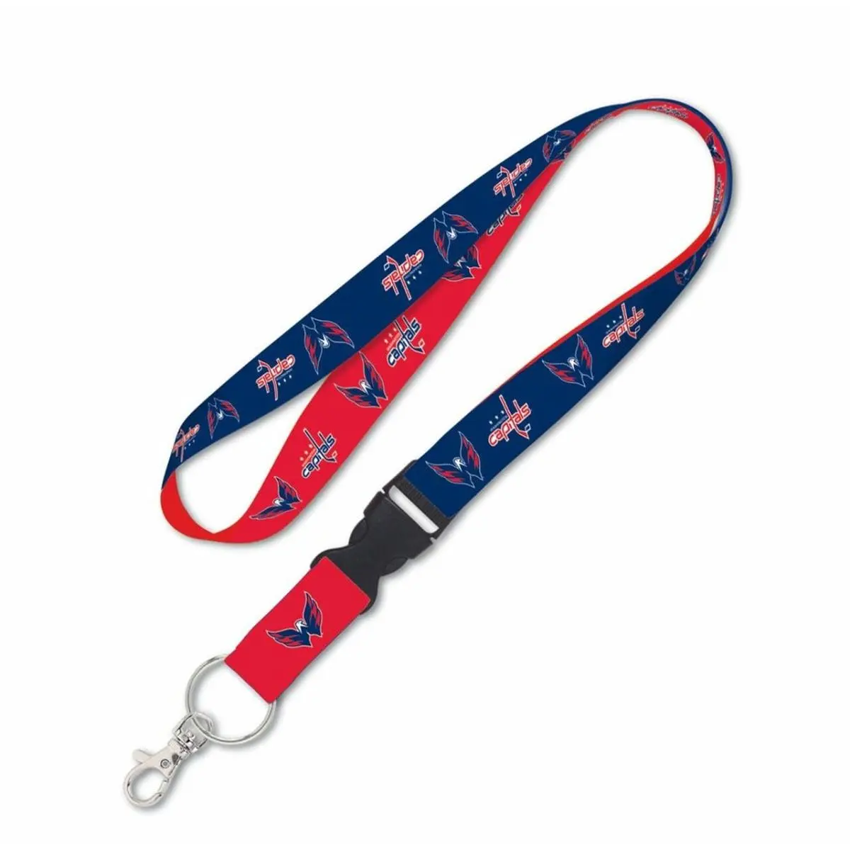 WinCraft Washington Capitals Id Card Lanyard - Lanyard Badge Holder with Detachable Buckle, Office Identification Accessory