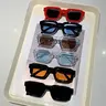 XUH Adults' 6-Pack Vintage Rectangle Casual Sun Protective Sunglasses Set - UV400 Frames, Luxury Fashion Anti-UV Glasses, Men's Accessories, Adult Female Accessories, Gift Option
