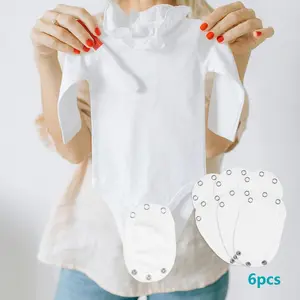Double Layer Baby Diaper Extender, 3/6 Counts Solid Color Baby Cloth Diaper Extender, Baby Care & Health Supplies for Daily Use