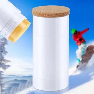 75g Rub on Wax for Ski/Snowboard/Nordic/Cross Country with Easy Cork Applicator, Ski and Snowboard Wax for Most Temperature, Universal