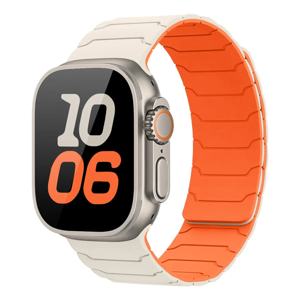 Magnetic Band Compatible with Apple Watch 42mm Series 11/10, Soft 