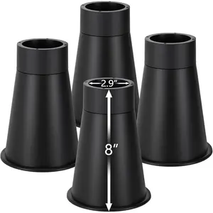 8'' Stable Dorm Bed Risers for Twin XL - Non-Slip up to 3000 Lbs, Heights Furniture Risers Dorm, Set of 4 for Round/Square/Irregular Legs