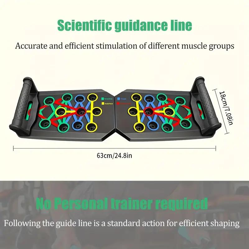 Adjustable width professional push-up board - Home gym equipment for total body workouts Foldable, ideal for men/women/beginners to professionals Ergonomic push-up bar - Non-slip gym board for chest/shoulder/arm training  -fathersdaygifts