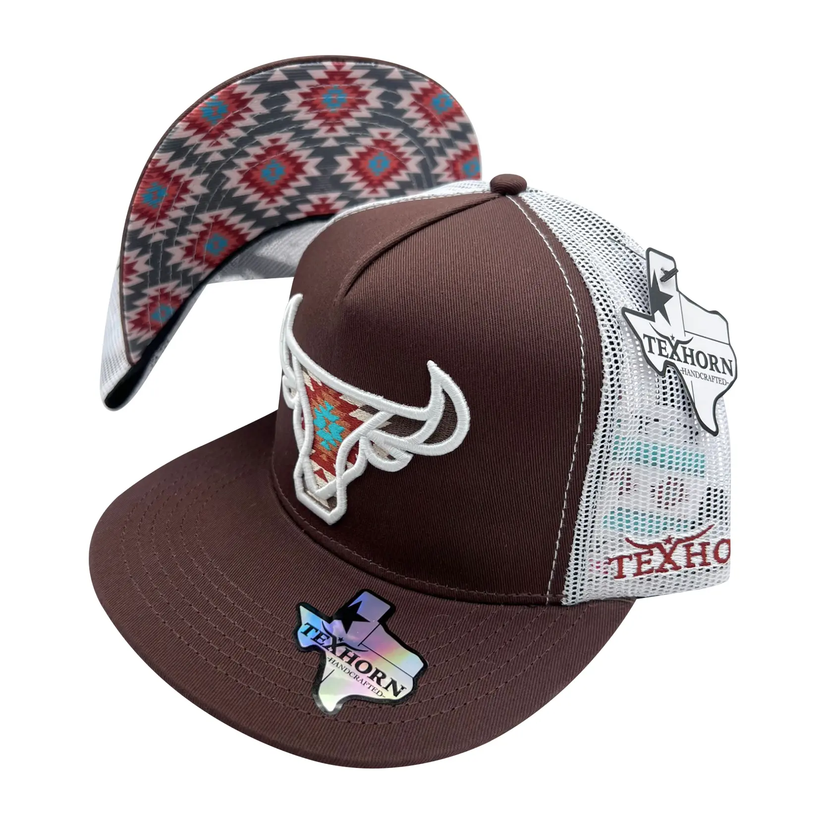 TEXHORN HANDCRAFTED CAPS, STYLE: CATTLE BROWN