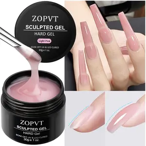 Nail Extension Builder Gel Set with Nail Art Brush and File, Professional Manicure Tools for Salon Quality Results at Home Use Poly Gel Kit Nail Extension Diy Polygel Nails