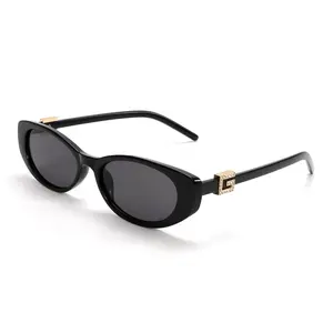 New Fashion Retro Sunglasses Light Luxury Designer UV Protection Sunglass Trend Street CatEye Sun Glasses