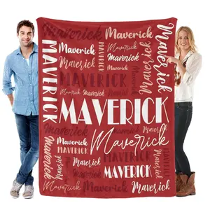 Name Blanket, a personalized blanket for adults kids  flannel customized throw blanket. Customizable