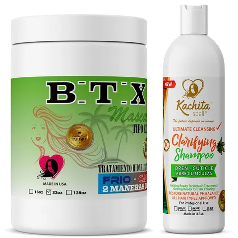 Kachita Spell Hair Treatment Capillary Rejuvenating System Formaldehyde Free Classic Conditioner Haircare Repair Keratin Shampoo Aloe Avocado Coconut