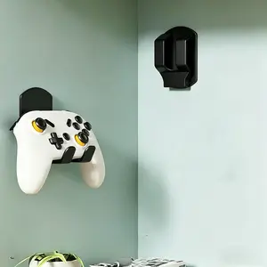 2Pcs Wall Mounted Foldable Headphone Stand & Game Controller Holder, Space Saving Multifunctional Hanger for Headset, Gaming Controllers, Clothes, Gaming Room Organizer, Headphone Hook, No Drilling Installation, Convenient Hook, Home Organizer Hook