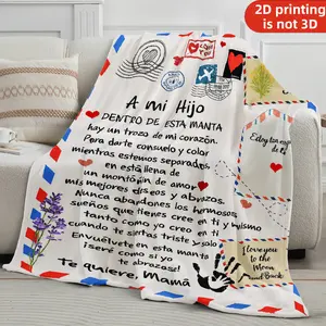 All-Season Soft Comfortable Blanket - Sentimental Gift for Mom, Ideal for Mother's Day, Mom's Birthday, Suitable for Bedroom Use