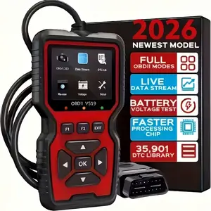 Portable Automotive Repair Tool-Upgraded obd2 Car Scanner, Sopports 10 Languages and most obd2 Cars after 1996-V519