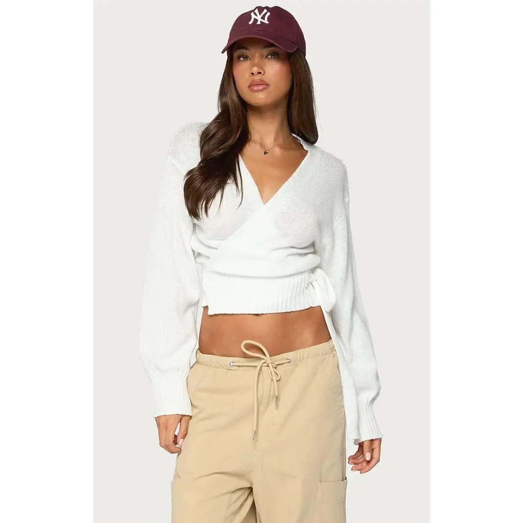 Edikted Women's Stella Wrap Knit Cardigan