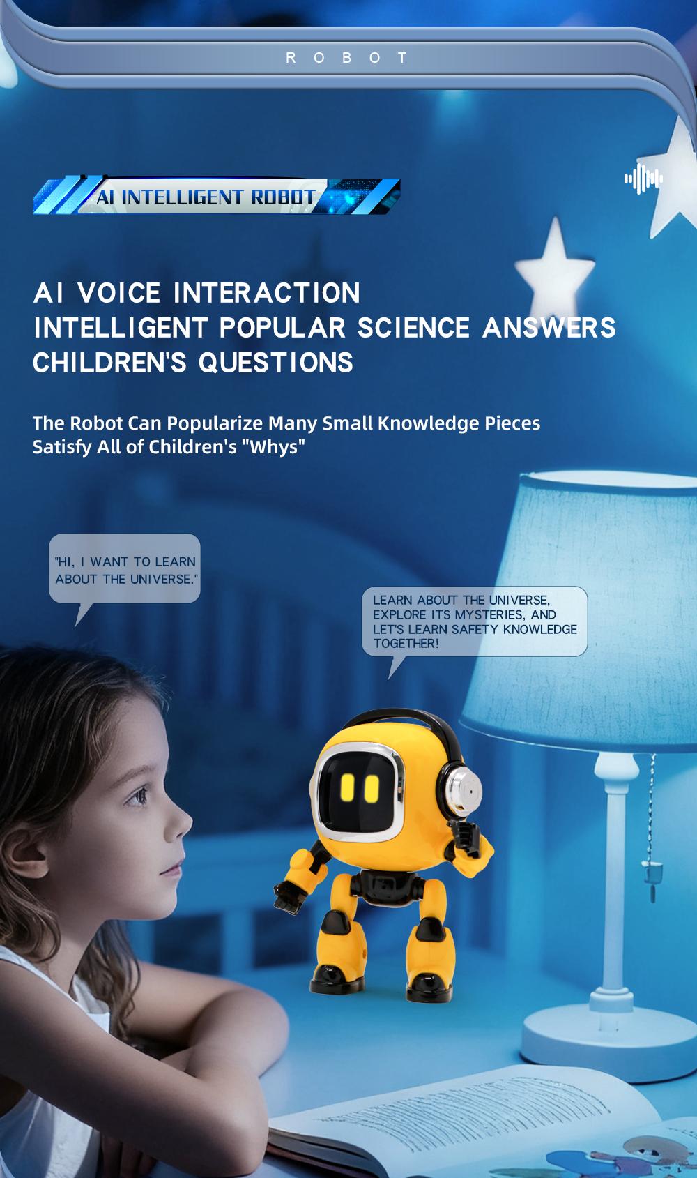 AI intelligent robot - intelligent voice companionship | A new type of children's artificial intelligence dialogue early education toy, loved by both boys and girls.