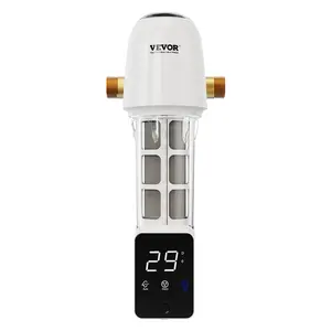 VEVOR Spin Down Filter, 40 Micron Whole House Sediment Filter for Well Water, 1" MNPT + 3/4" FNPT, 8 T/H High Flow Rate, for Whole House Water Filtration Systems, Well Water Sediment Filter