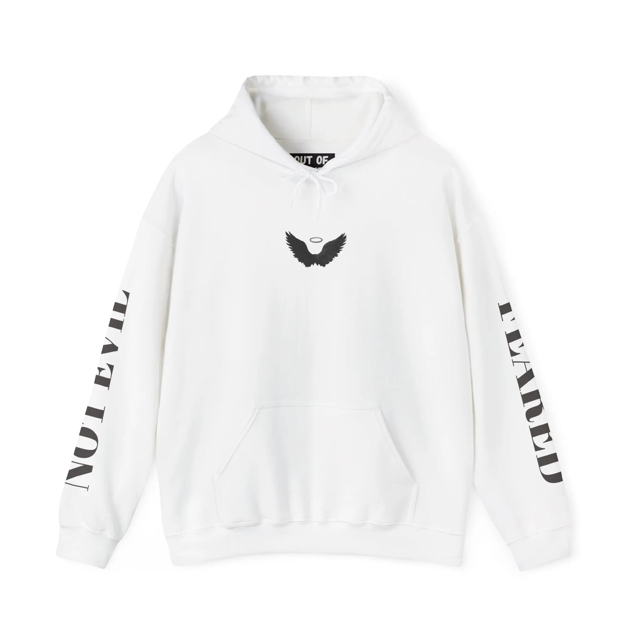 Unisex Heavy Blend™ Hooded Sweatshirt — “FEARED, NOT EVIL.”