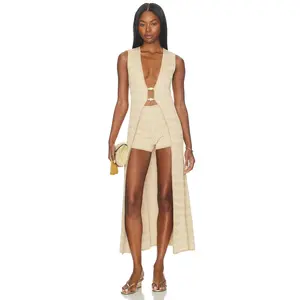 DEVON WINDSOR Garcelle Robe in Cashew