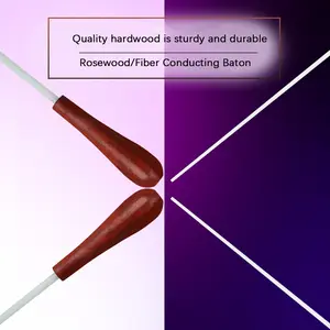 Wood Handle Conductor Baton, Music Accessories, Professional Musical Orchestra Conducting Tool, High-Quality Sturdy Durable Wooden Design, Ideal for Music Education & Performance