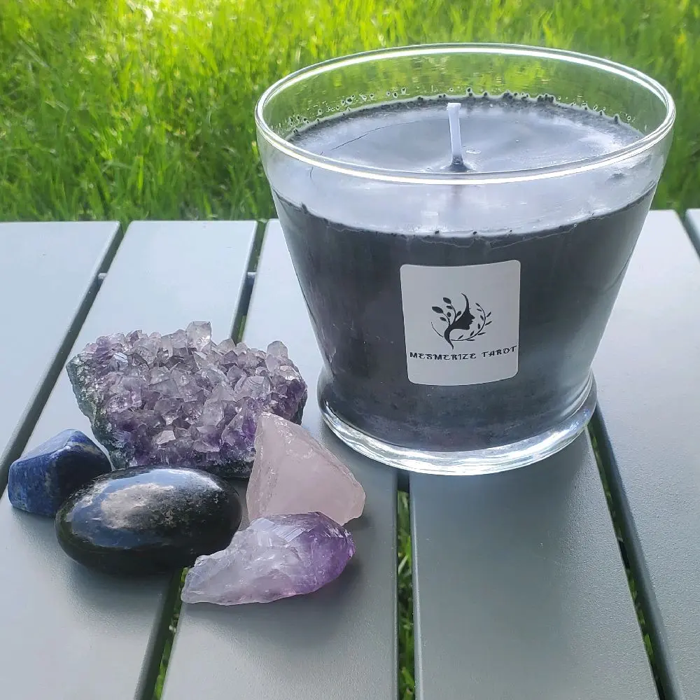 Large Black Protection Candle