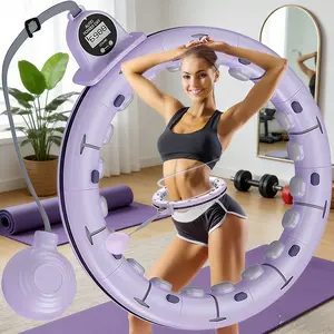 Countable Fitness Ring, 13 Detachable Sections, Adjustable Workout Circle, Suitable for Adults & Kids, Home Exercise, Abdominal Training