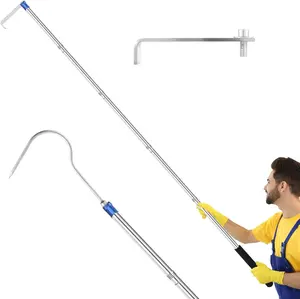 Cargo Grabber, Cargo Grabber Pickup  Bed 30-70 inch Sturdy  Cargo Retrieval Pole with Two Replacement Hooks Essential Bed Buddy Cargo  Retriever Easy Pickup