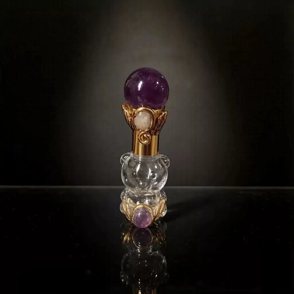 Natural Crystal Perfume Bottle