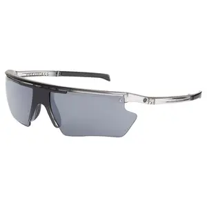 POPTICALS, POPEDGE, Polarized Sunglasses, Gloss Smoke Crystal Frame, Gray Lens, Silver Mirror, Small Fit