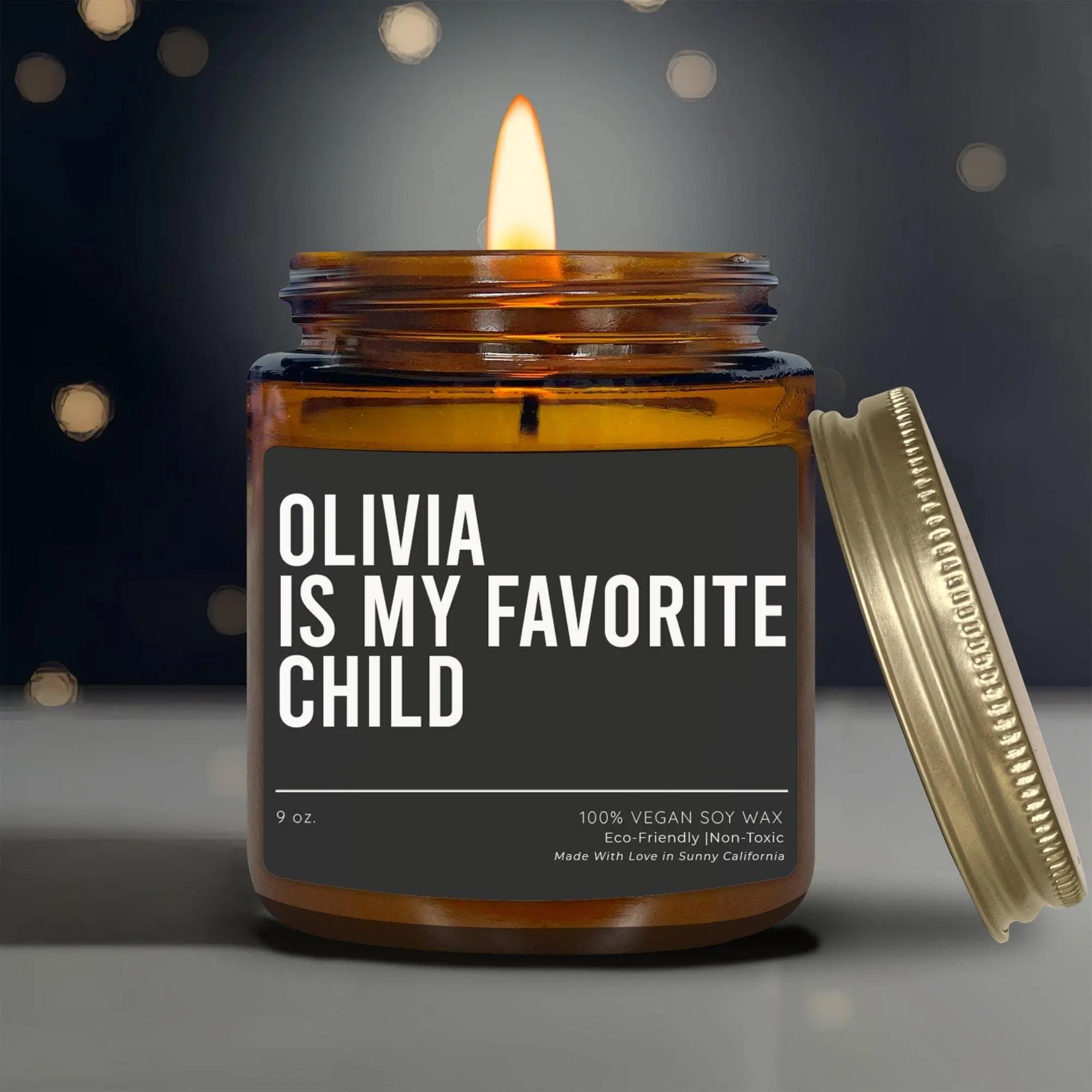 My Favorite Daughter Gave Me This Candle, Personalized Candle For Dad, Funny Fathers Day Gift From Daughter, Dad Birthday Gift, (PC-4DAD)