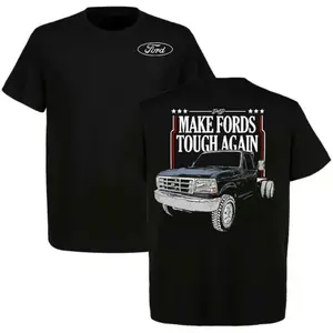 Make Fords Tough Again T-Shirt, Vintage Truck Graphic Tee For Fan, Pickup Themed Apprel, Men Summer Top, Top Menswear