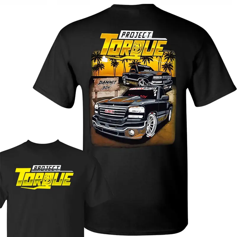 Cotton - gmc t-shirt,Project Torque T-shirt - Mens Truck T-Shirt Automotive Graphic, Sports T-shirt,shirts for men tees