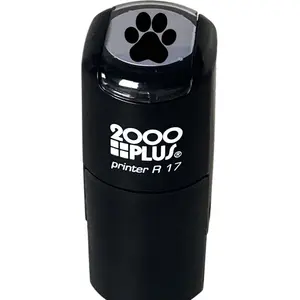 Paw Print Stamp / 2000 Plus Self Inking Animal Paw Print Stamper / Black Imprint Planner Worksheet Card Stamp / Made in the USA