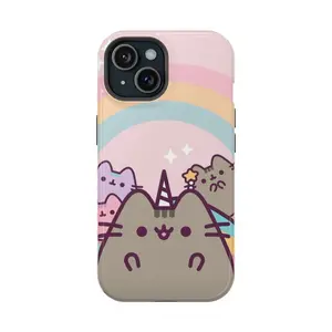 Cute Pusheen The Cat with Friends Phone Case Compatible With iPhone 16 15 14 13 12 11 Pro Max X XS Galaxy S25 S24 S23 S22 Ultra For Men Women female beautiful