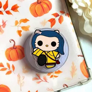 Coraline’s Magical World Phone Grip – Adorable Characters on a Spooky E-Reader Holder