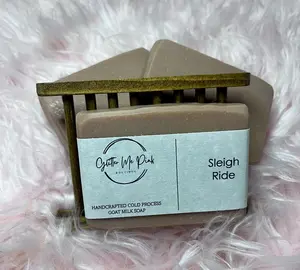 Handcrafted Cold Process Goat Milk Soap- Sleigh Ride