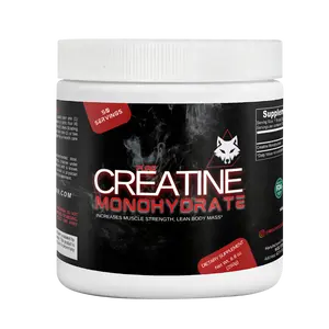 WOLF BY LOGAN - Creatine 100% Monohydrate Supplement for Muscle growth 5000 MG - Filler-free, No Additives, 50 Servings
