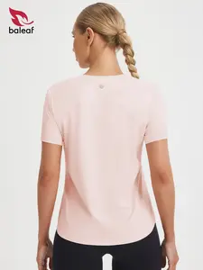 BALEAF Ice Cooling Athletic Shirts for Women UPF 50+ Workout Tops Running Short Sleeve for Women Tennis Breathable Quick Dry Moisture Wicking Stretch Loose Fit Gym