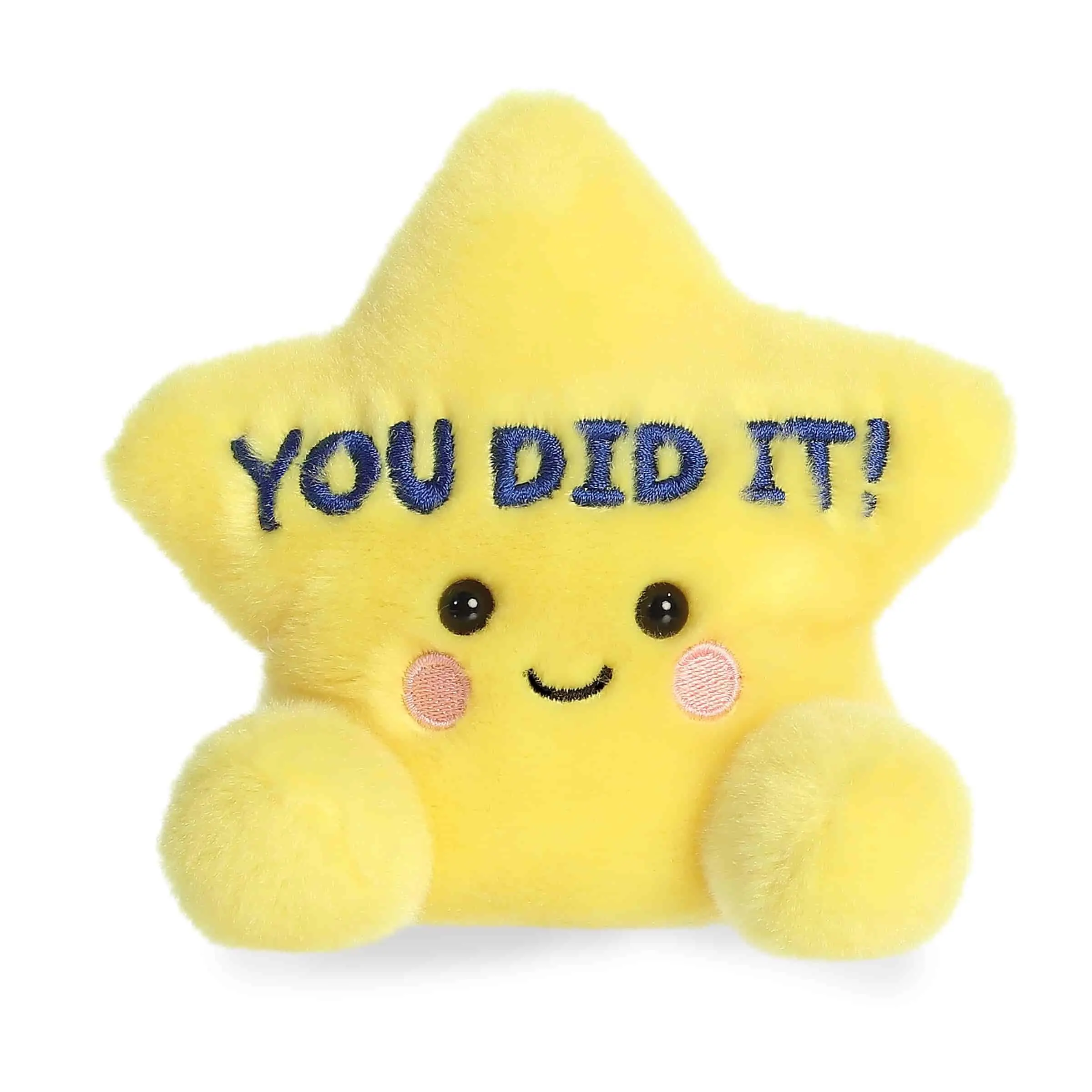 Palm Pals Adorable You Did It Star 5 inch Yellow Mini Soft Plush Collectable Stuffed Animal
