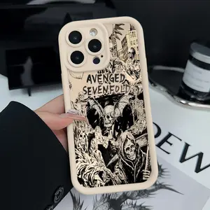 Phone Case for iPhone 15 Plus 16 Pro Max 14 13 12 11 XS XR Grim Reaper Pattern Anti-Scratch Shockproof Soft Silicone Protective Cover
