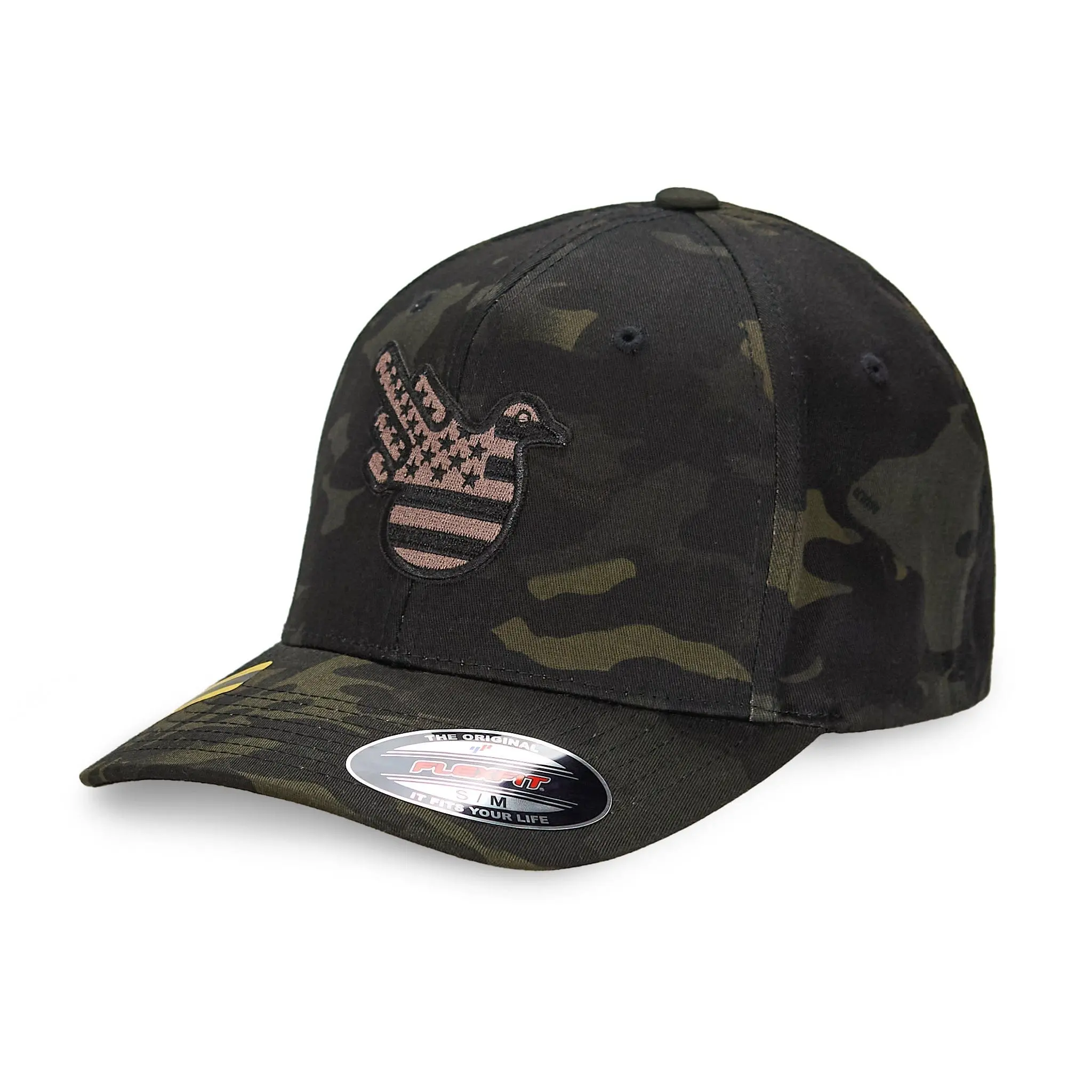 The American Jim Multicam Black Fitted  Stylish Men's Snapback Hat
