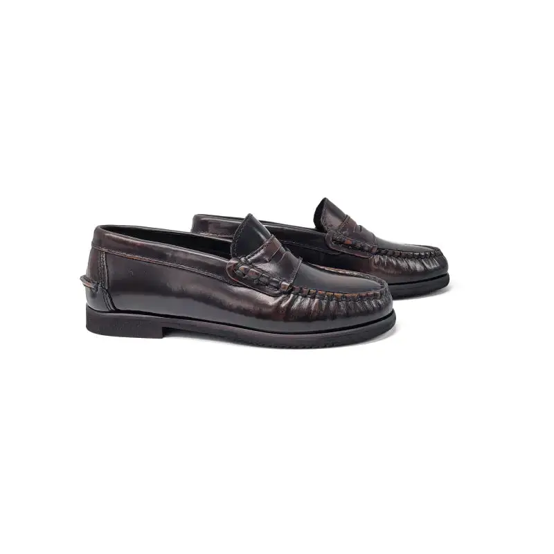 LMDI Brown Bordeaux Penny Loafer