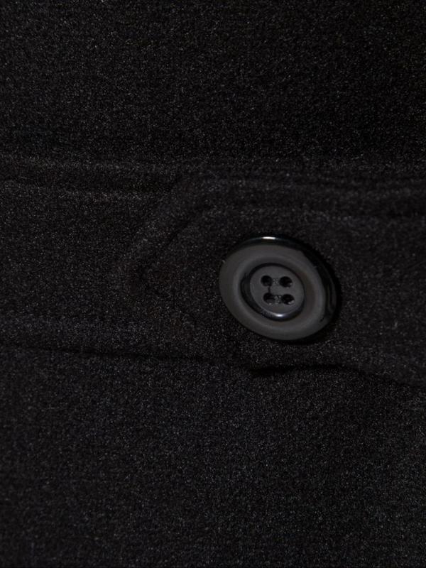 Men's Solid Double-Breasted Pocket Trench Coat Jackets, Regular Fit Casual Long Sleeve Lapel Neckline Coat for Fall & Winter, Men's Clothes for Daily Wear