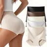 DAVID ARCHY Women's High-Waist Seamless Panties - 5-Pack Ultra Soft Breathable Rayon Fabric, High-Rise Super Seamless Non-Wire Soft Touch Briefs for Jeans & Leggings Silk Womenswear